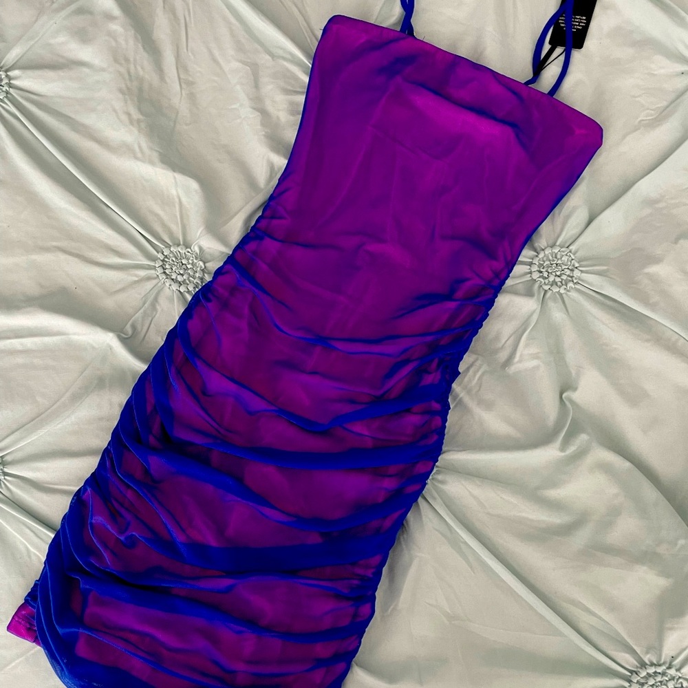 Neon Tube Dress 💙💜